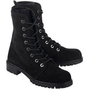 Stuart Weitzman combat boots.